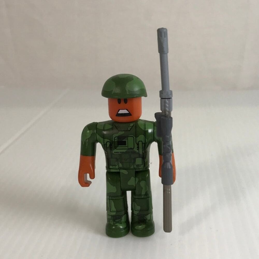 Jazwares Roblox Toy Series 6 Dino Hunter Soldier Figure W/ Weapon No Code